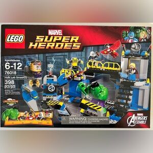 LEGO Marvel Avengers: Hulk Lab Smash (76018) Lightly Damaged Box Retired New